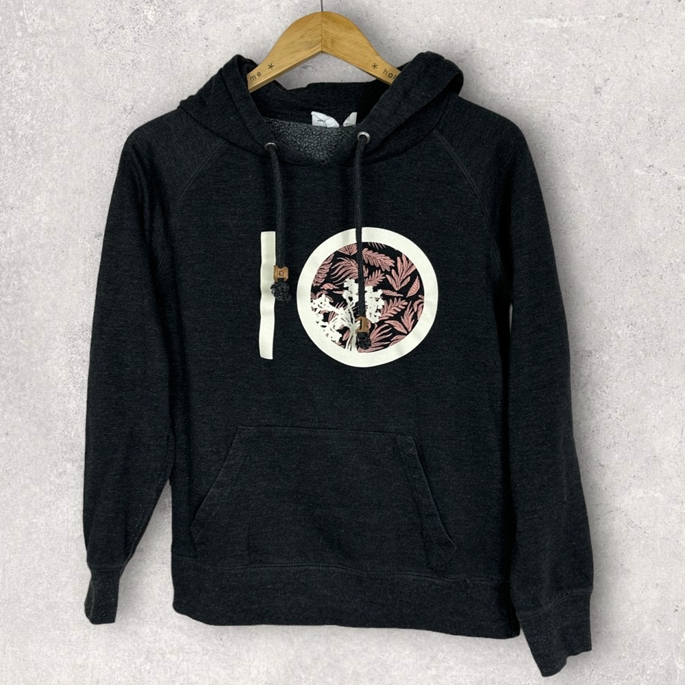 Tentree Ten Classic Pullover Hoodie Grey Size Medium Organic Cotton Sweatshirt M